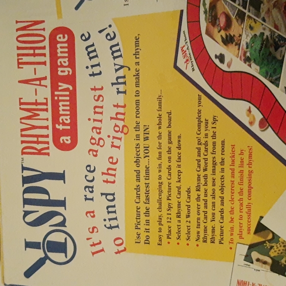 I Spy Rhyme-A-Thon Family Game FACTORY SEALED (2002) - Picture 6 of 11